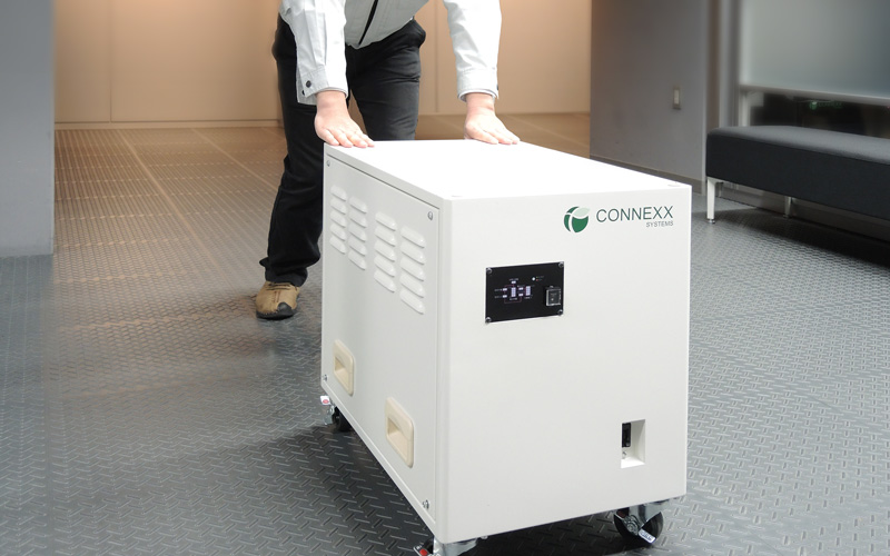 柔軟に移動できる蓄電池|万が一の停電時にも積極的なBCPを実現する機動的な移動型モバイル蓄電池